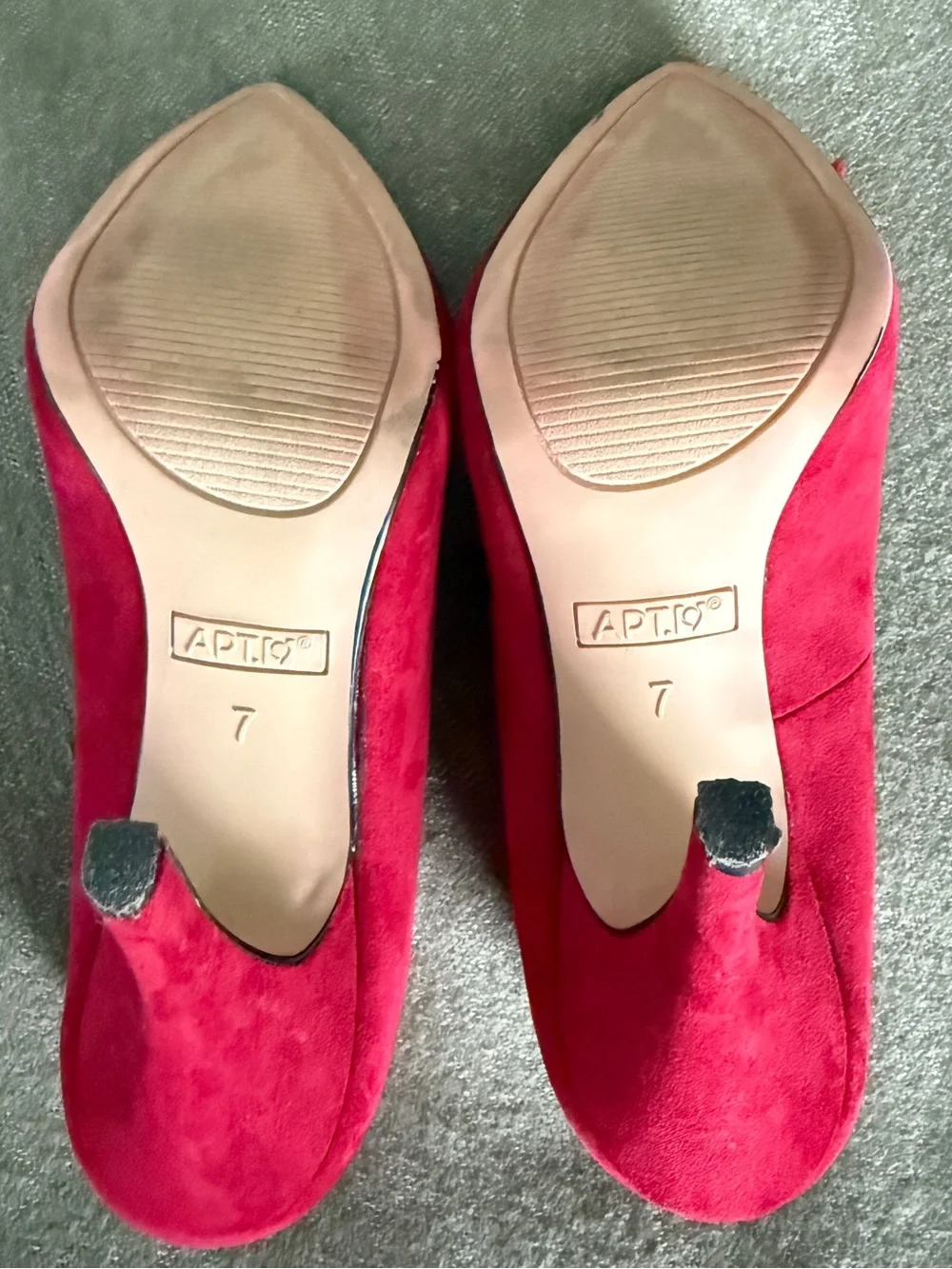 Apt. 9 Red Suede Pointed-Toe Bow Pumps 7.5